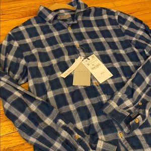 NWT Men’s Plaid Zara Man button down shirt Medium